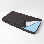 Housse de coussin en su�dine pour coussin pour canap� 2 places, noir - homescapes