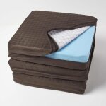 Homescapes - housse de coussin en su�dine pour coussin pour canap� 3 places, chocolat