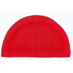 Tapis de bain demi - lune en coton, 50 x 80 cm ? rouge - homescapes