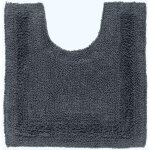 Homescapes tapis contour wc en coton, 50 x 55 cm ? gris