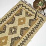 Homescapes - tapis kilim en jute et laine multicolore ravar, 120 x 170 cm