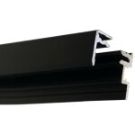 Homewell - profil�s de fixation en aluminium pour miroir de 4 ou 6mm, lg 1000mm (laqu� noir ral 9005 ...