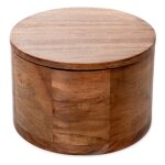 Bote  bijoux acacia en bois d'acacia 13x13x9 cm aw23 852911