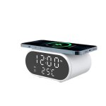 Horloge de bureau 3 - en - 1 cross - border avec chargeur sans fil et thermom�tre - compatible avec t�l�phones ...