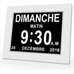 Horloge calendrier numrique one piece 7 pouces avec date et heure, horloge alzheimer pour parents, rappel ...