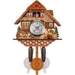 Horloge � coucou en bois - grande horloge murale vintage - horloge � pendule moderne en forme de nichoir ...