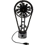 Horloge � engrenages rotatifs cr�ative horloge de bureau personnalis�e horloge � engrenages r�tro steampunk ...