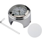 Horloge de guidon de moto universelle, remplacement tanche pour motos, vlos, guidons de 22 mm  25, ...
