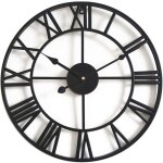 Horloge de jardin murale d'ext�rieur, grande horloge de jardin � chiffres romains, en fer forg�, 50 cm ...