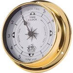 Horloge de mar�e, horloge de mar�e marine en cuivre de 98 mm pr�visions m�t�orologiques une pi�ce station ...