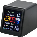 Horloge m�t�o intelligente, mini - horloge mod�le tv wi - fi, objet de d�coration num�rique original, ...