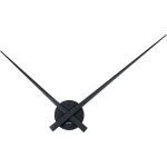 Horloge murale aiguille xl m�tal aluminium noir