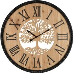 Horloge murale arbre de vie, design d�coratif silencieux pour la maison et le bureau, style ethnique ...
