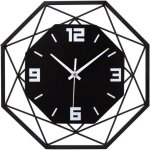 Horloge murale bois m�tal 30cm horloge murale silencieuse sans tic - tac salon chambre cuisine bureau ...