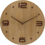 Horloges murales en bois sans tic - tac 12 pouces silencieuses grand num�ro st�r�o 3d maison / cuisine ...