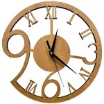Horloge murale en bois, style artistique, moderne et classique, design unique, 11, 5 pouces, pour salon, ...