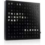 Horloge murale ou de bureau avec �clairage led usb noir