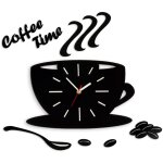 Horloge murale coffee time tasse satin Horloge murale coffee time tasse satin