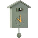 Horloge murale � coucou moderne 25x20x9 cm ? mat�riau abs ? balayage silencieux ? fonction sommeil de ...