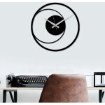 Horloge murale decorative en metal cercle 15 88649962 88649962 88649962 88649962