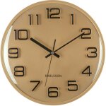 Horloge murale dore 3d numbers,  30, 5 cm