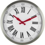 Eurotime - horloge murale 56860 - 07 radiopilot�(e) 40 cm argent