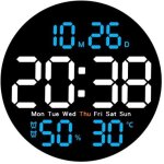 Horloge murale led, horloge num�rique, cadeau pour horloge �lectronique, r�veil, pour chevet, restaurant, ...