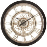 Horloge murale méca 61cm noir atmosphera Horloge murale méca 61cm noir atmosphera
