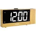 Horloge murale, minuterie murale, avec fonction de projection fm horloge de bureau affichage de la date, ...