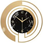 Horloge murale moderne luxe l�ger 30cm - silencieuse - design g�om�trique jeu d'ombre et lumi�re - � ...