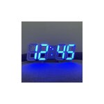 Horloge murale numrique led  lumire bleue blanche avec luminosit rglable, grande horloge de temprature, ...