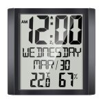 Decdeal - horloge murale numérique avec température et humidité, grand écran de 8, 6 pouces, heure / ... Decdeal - horloge murale numérique avec température et humidité, grand écran de 8, 6 pouces, heure / ...