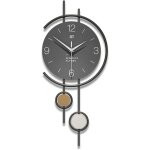 Horloge murale  pendule en bois sans tic - tac - 25x25cm grande horloge silencieuse pour dcoration ...