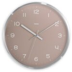 Horloge murale radiopilote ''fidji'', sans tic - tac,  30 cm, aluminium hama