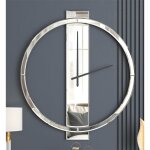 Horloge murale ronde 60 cm, grande horloge murale moderne à chiffres romains, horloge murale entièrement ... Horloge murale ronde 60 cm, grande horloge murale moderne à chiffres romains, horloge murale entièrement ...
