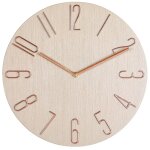 Horloge murale simple de 12 pouces pour salon, maison, chambre  coucher, tendance, beige