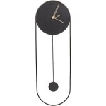 Horloge murale suspendue 20 x 62 cm design moderne avec pendule décoratif sans chiffres acier noir salvan ... Horloge murale suspendue 20 x 62 cm design moderne avec pendule décoratif sans chiffres acier noir salvan ...
