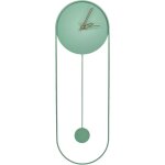 Beliani - horloge murale suspendue 20 x 62 cm design moderne avec pendule dcoratif sans chiffres acier ...