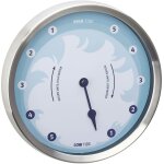 Horloge murale tfa dostmann 60. 3029. 06  quartz 220 mm x 44 mm x 220 mm acier inoxydable