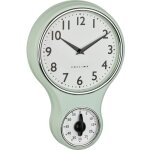 Tfa dostmann - horloge murale 60. 3073. 20 � quartz, m�canique 196 mm x 58 mm x 300 mm menthe, vert y819733 ...