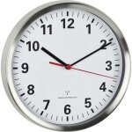 Tfa dostmann - horloge murale 60. 3529. 02 radiopilot�(e) 22 cm x 4. 5 cm aluminium m�canisme d'horloge ...