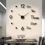 Sjlerst - horloge murale veilleuse sans cadre d�corative lumineuse silencieuse pour salon chambre � coucher ...