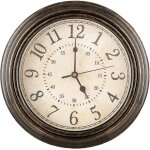 Horloge murale vintage, gardez l'heure pr�cise pendules murales, horloge murale silencieuse pour chambre, ...