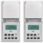 Horloge numrique extrieure - elro - to3000 - ip44 - 3600w - programme hebdomadaire