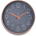 Horloge pendule mural, horloge murale moderne 30cm horloge murale ronde, horloge murale � quartz, sans ...