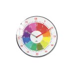 Horloge pour enfants �30 cm ? mouvement quartz silencieux ? 2 cadrans heures et minutes ? bo�tier en ...
