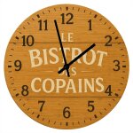 Horloge en verre le bistrot des copains ? 29 cm