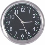 Horloge de voiture, horloge de tableau de bord de voiture collante universelle d�coration de montre lumineuse, ...