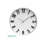 Horloge de wall time silver 30d continuous movement - fabrilamp