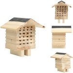Htel d'abeilles bois de sapin massif 22x20x20 cm - maison  abeilles - htel  abeilles - abri  abeilles ...